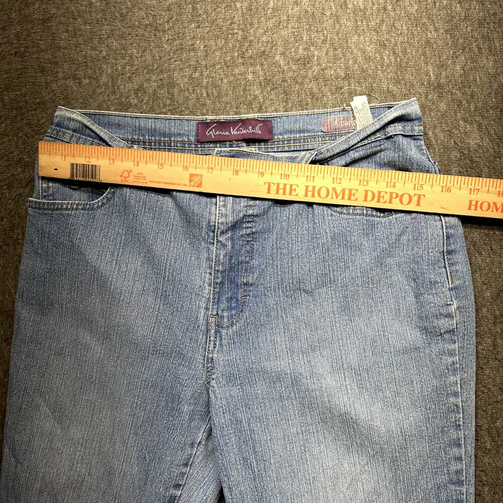 Gloria Vanderbilt Amanda Jeans Women’s Size 10 Classic Tapered Leg Light Wash - Picture 14 of 16